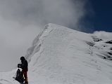 59 Climbing Sherpa Lal Singh Tamang Fixing A Rope Across The Lhakpa Ri Summit Ridge 